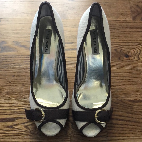 Steve Madden Peep Toe Pumps - Picture 2 of 5